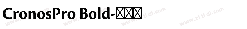 CronosPro Bold字体转换